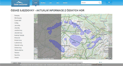 Desktop Screenshot of ceske-sjezdovky.cz